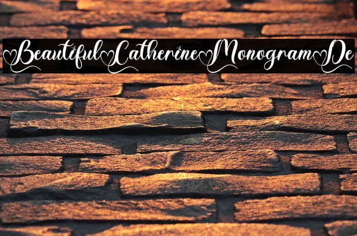 Beautiful Catherine Monogram De Example 3