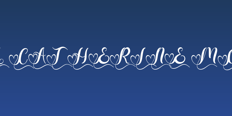 Beautiful Catherine Monogram De Social Header