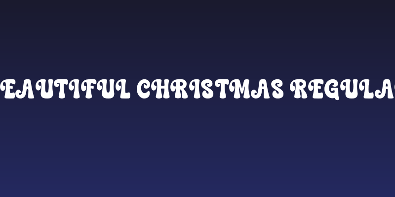 Beautiful Christmas Regular Social Header