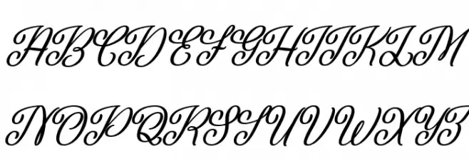 Beautiful Christmas फ़ॉन्ट अपरकेस