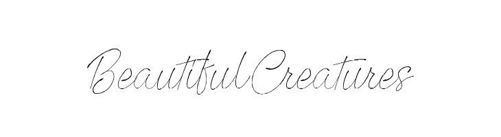 Beautiful Creatures  免费字体下载