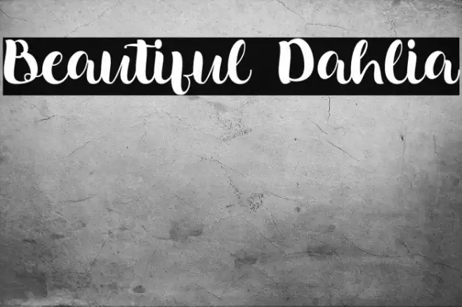 Beautiful Dahlia Font examples