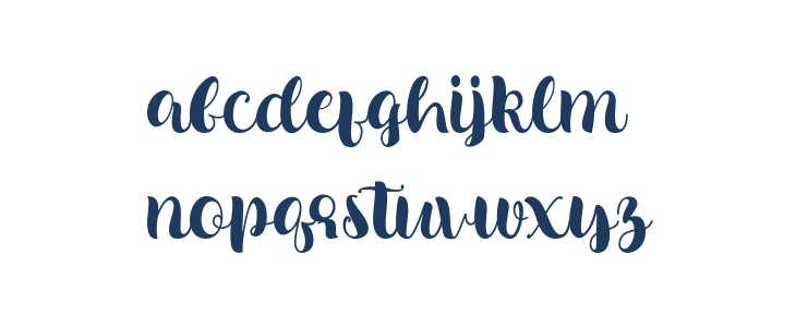 Beautiful Dahlia Lowercase