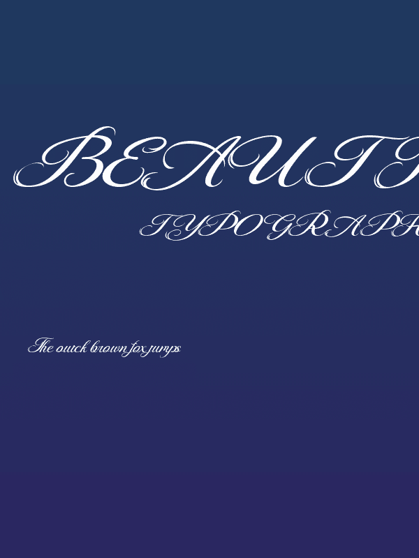 Beautiful Danila Italic Demo Italic Poster