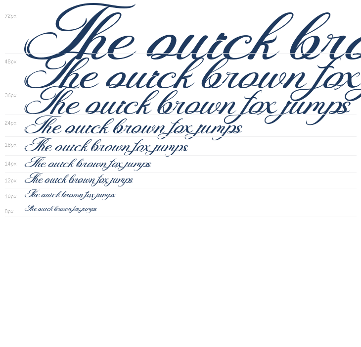Beautiful Danila Italic Demo Italic Waterfall