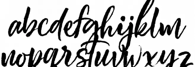 Beautiful Day Font LOWERCASE