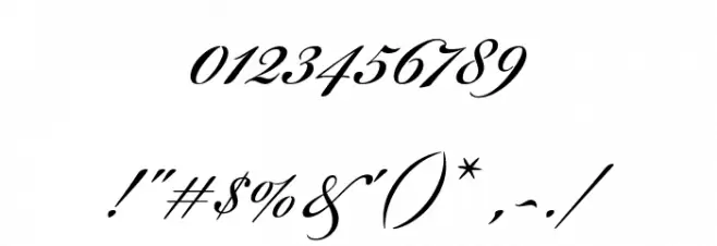 Beautiful ES Font Alte caractere