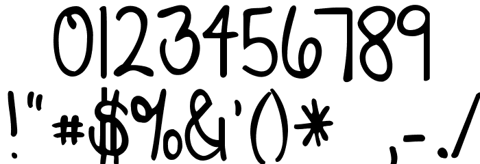 Beautiful Every Time Font OTHER CHARS