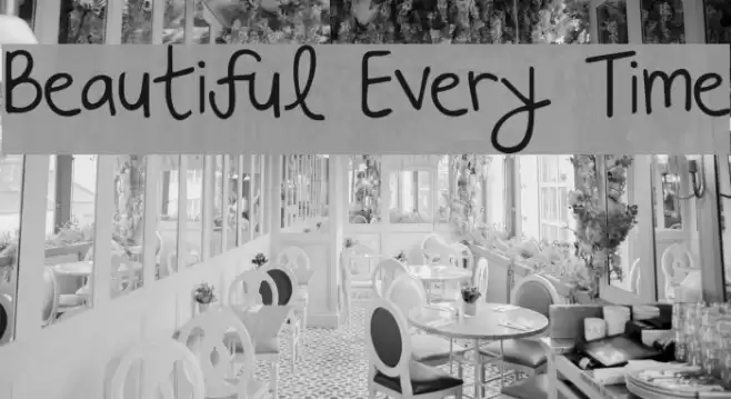 Beautiful Every Time Font examples