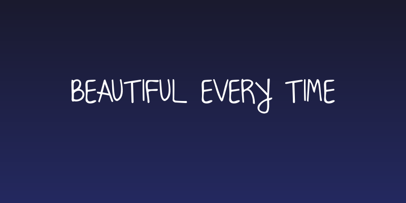Beautiful Every Time Social Header