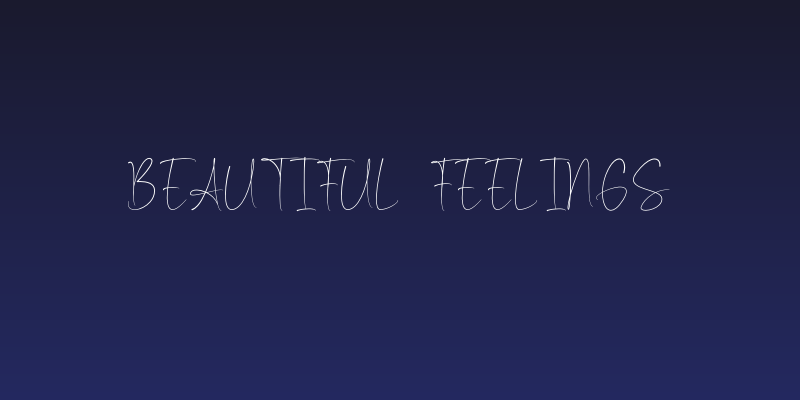 Beautiful Feelings Social Header