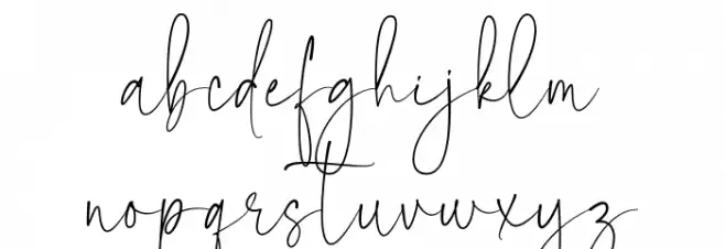 Beautiful Feelings फ़ॉन्ट लोअरकेस