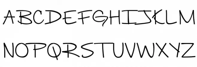 Beautiful Flaws Font UPPERCASE