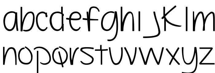 Beautiful Flaws Font LOWERCASE