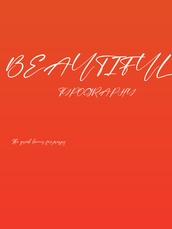 Beautiful Garden Italic Poster