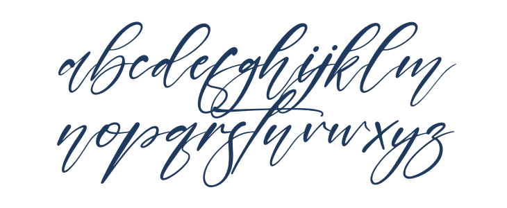 Beautiful Garden Italic Lowercase
