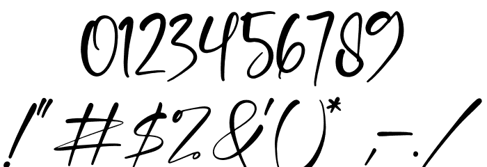 Beautiful Garden Font OTHER CHARS