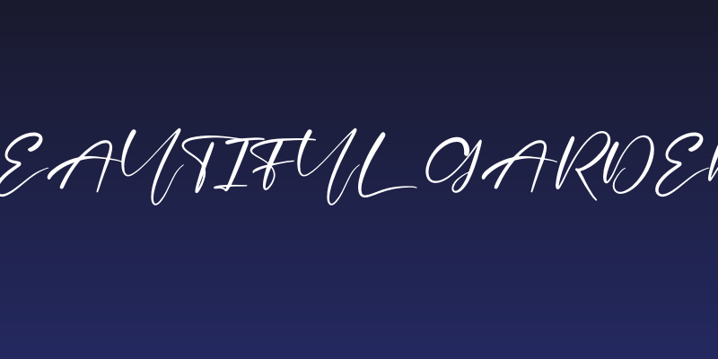 Beautiful Garden Social Header