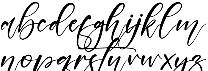 Beautiful Garden Font LOWERCASE