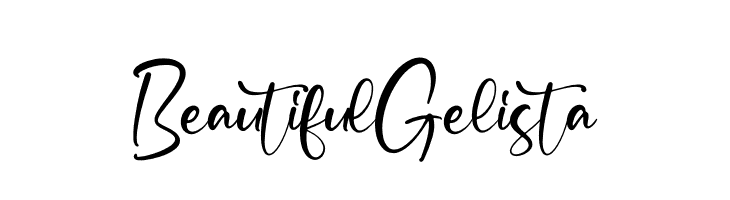 Beautiful Gelista  Fuentes Gratis Descargar
