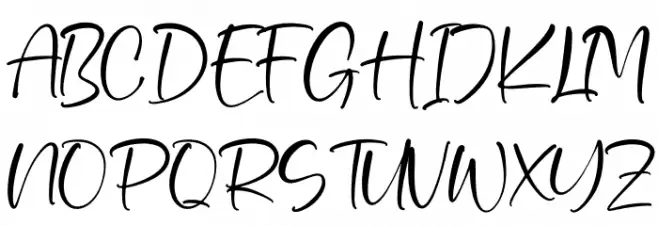 Beautiful Gelista Schriftart Groß