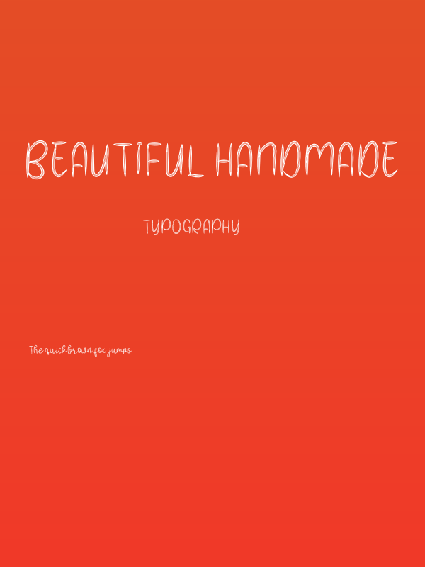 Beautiful Handmade Poster