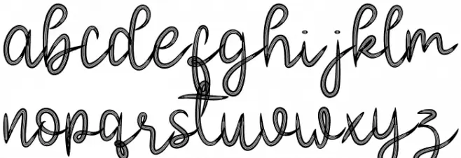 Beautiful Handmade Font LOWERCASE