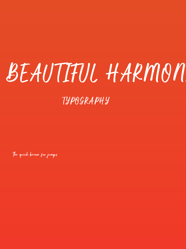 Beautiful Harmony Poster