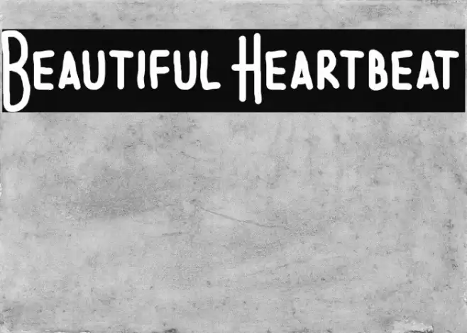 Beautiful Heartbeat Font examples
