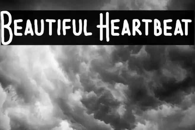 Beautiful Heartbeat Font examples
