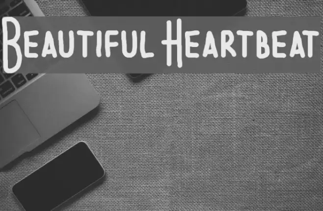 Beautiful Heartbeat Font examples
