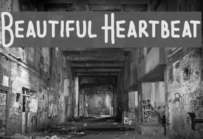 Beautiful Heartbeat Font examples