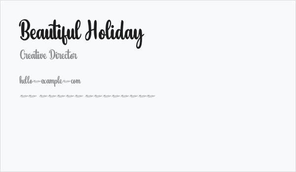 Beautiful Holiday Business Card