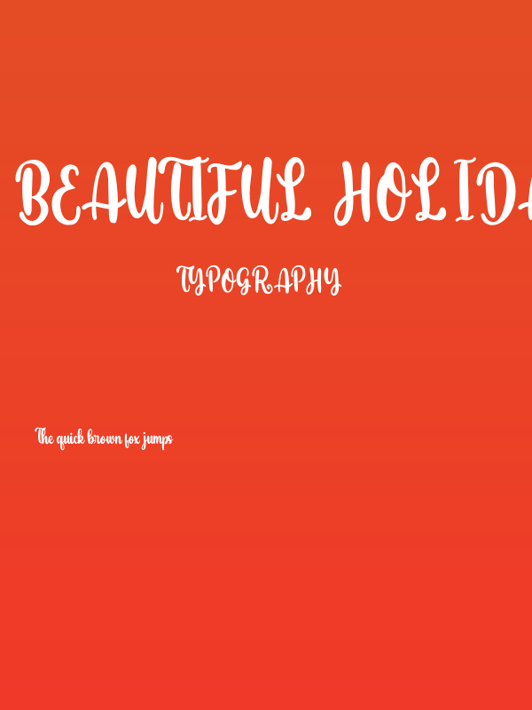 Beautiful Holiday Poster