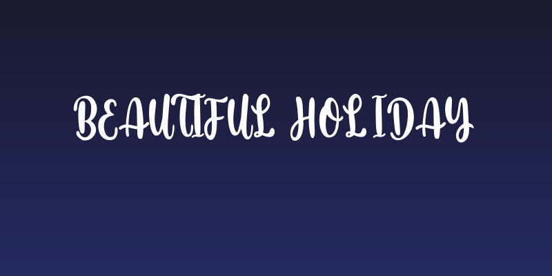 Beautiful Holiday Social Header