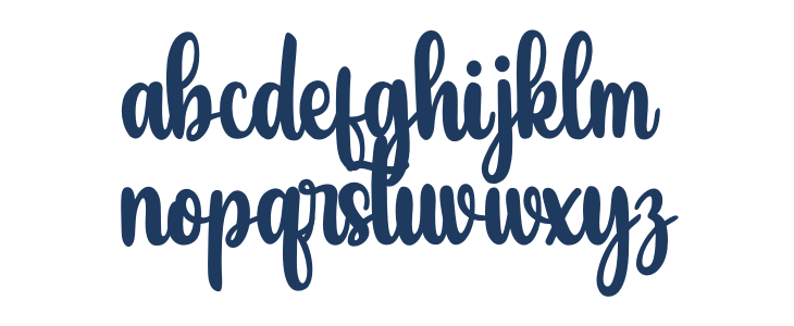 Beautiful Holiday Lowercase