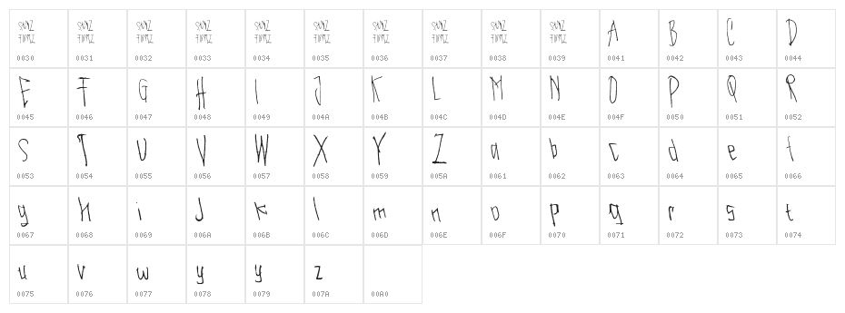 Beautiful Horror Character Map