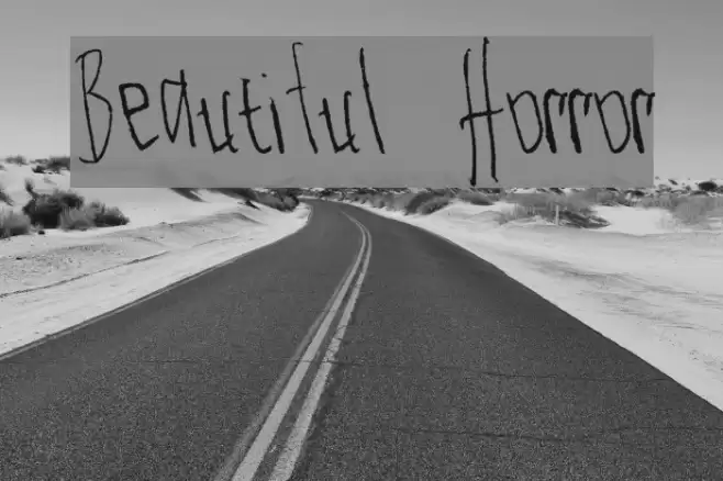 Beautiful Horror Caratteri examples