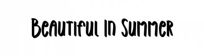 Beautiful In Summer 字体