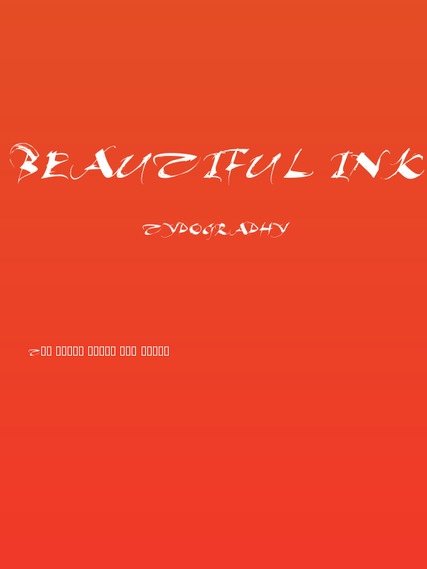 Beautiful Ink Poster