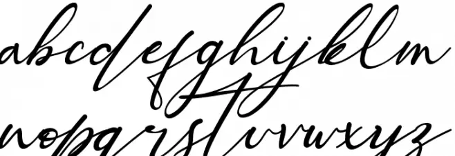 Beautiful Kisses फ़ॉन्ट लोअरकेस