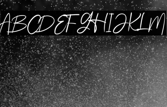 Beautiful Lenttering Font examples