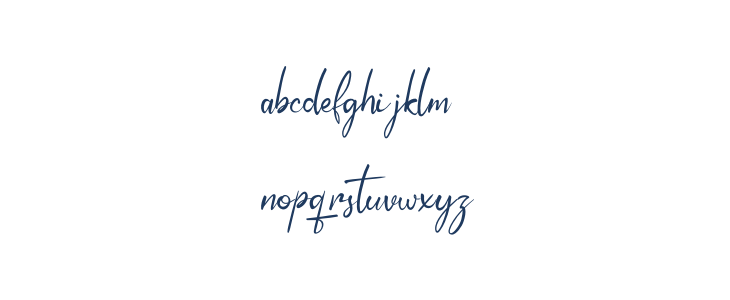 Beautiful Lenttering Lowercase