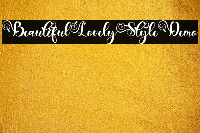 Beautiful Lovely Style Demo Example 3