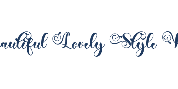 Beautiful Lovely Style Demo Logo