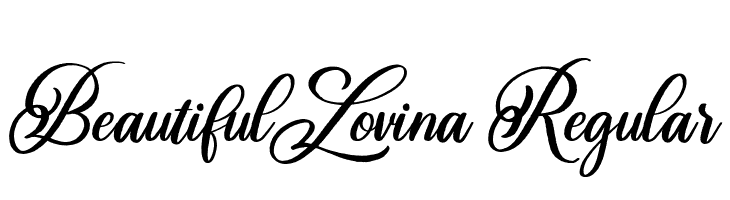 Beautiful Lovina Regular  Frei Schriftart Herunterladen