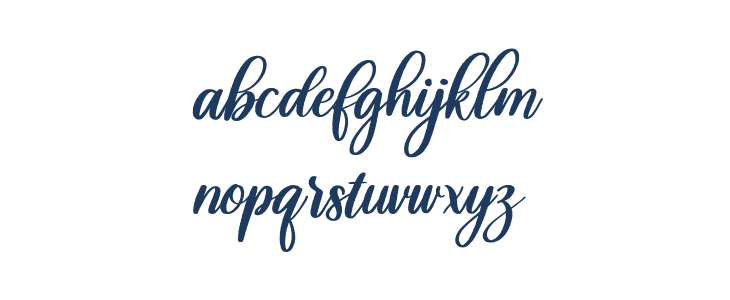 Beautiful Lovina Regular Lowercase