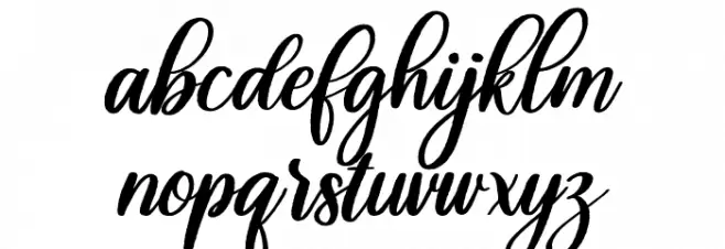 Beautiful Lovina Regular फ़ॉन्ट लोअरकेस