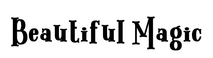 Beautiful Magic  フリーフォントのダウンロード