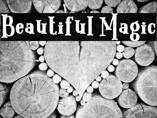 Beautiful Magic Font examples